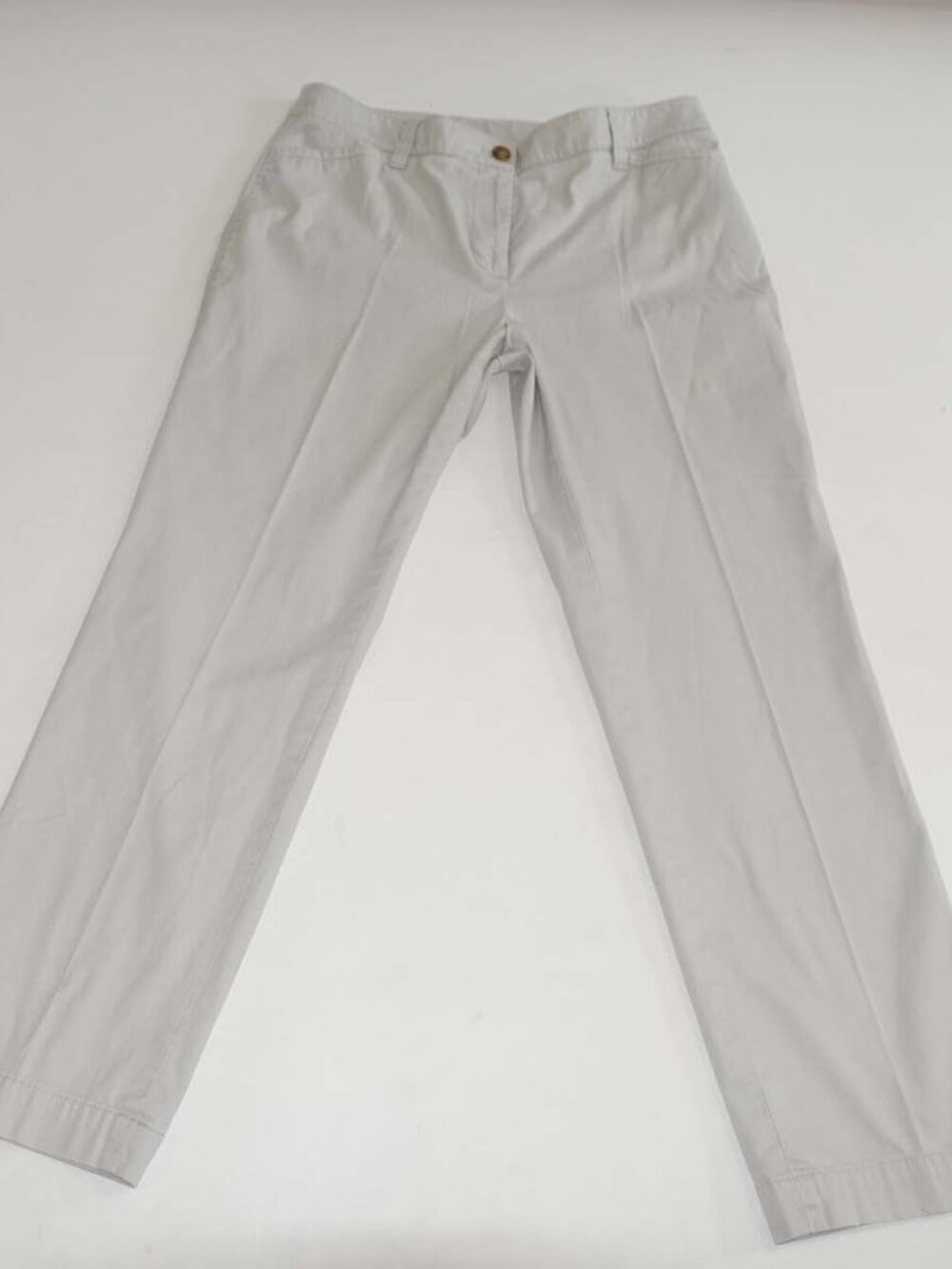 Talbots Women's Straight Leg Chino Pants Size 10 Petite Beige 27.5" Inseam 10P